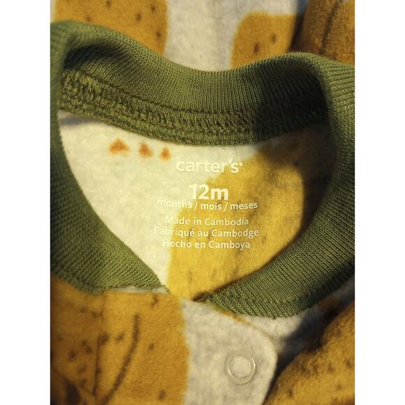 Carter's‎ Boys size 12m Bear Tree zipper sleeper NWT - Picture 3 of 3